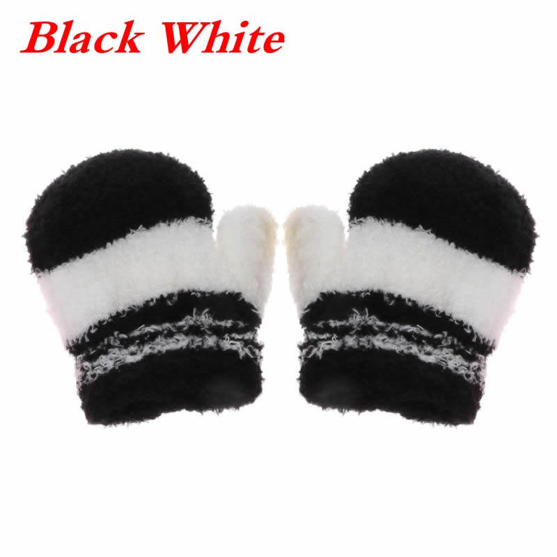 2020 del nuovo Sveglio infantile Del Capretto Del bambino Delle Ragazze Dei Ragazzi Inverno Caldo Guanti Del bambino Del lavorare a maglia Arcobaleno Guanti