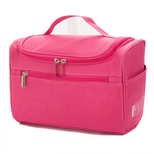 Vrouwen Cosmetische Bag Vrouwelijke Schoonheidsspecialiste Make-Up Tas Multifunctionele Cosmetica Organizer Reizen Badkamer Wassen Tassen: Rose red Makeup Bag