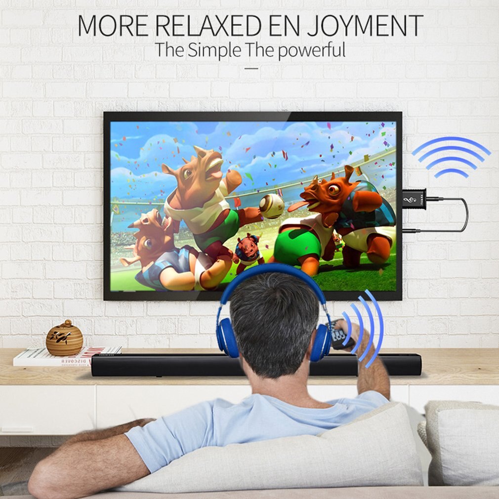 Wireless USB Audio Transmitter/Receiver Music Adapter 2-in-1 3.5mm