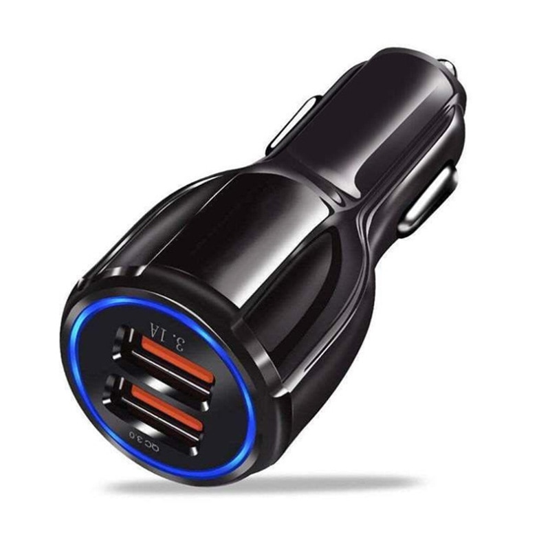 18W 3.1A Caricabatteria Da Auto Carica Rapida 3.0 Universale Dual USB di Ricarica Veloce CONTROLLO di QUALITÀ Per il iPhone Samsung Xiaomi Telefono Cellulare in Auto