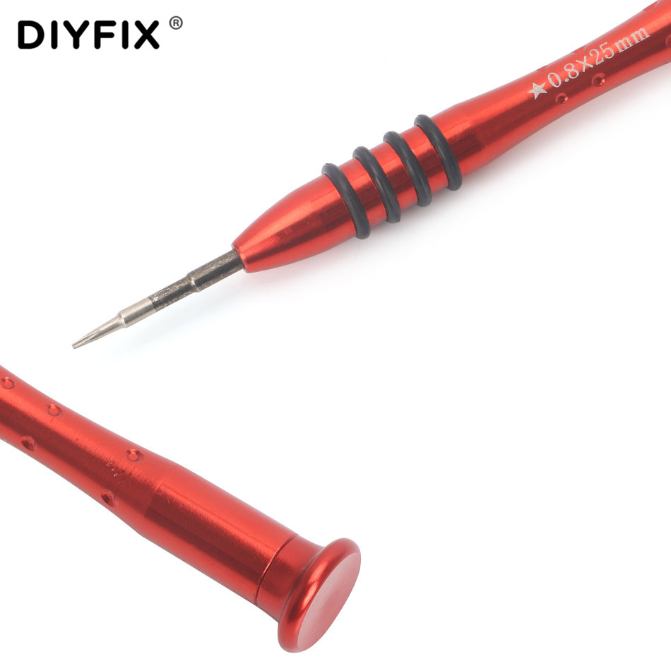 DIYFIX P2 0.8 Pentalobe Magnetische Schroevendraaier voor Apple iPhone X 8 7 6 s 6 5 s 5 Onderste Ster schroeven Open Reparatie Tool