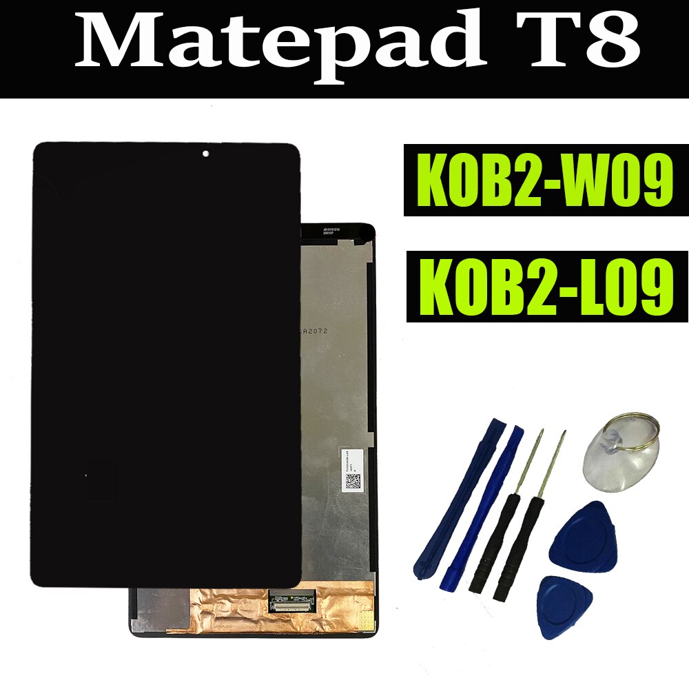 Montaje de digitalizador con pantalla táctil LCD para Huawei MatePad T8 C3, 8,0, KOB2-W09, KOB2-L09, BZD-AL00