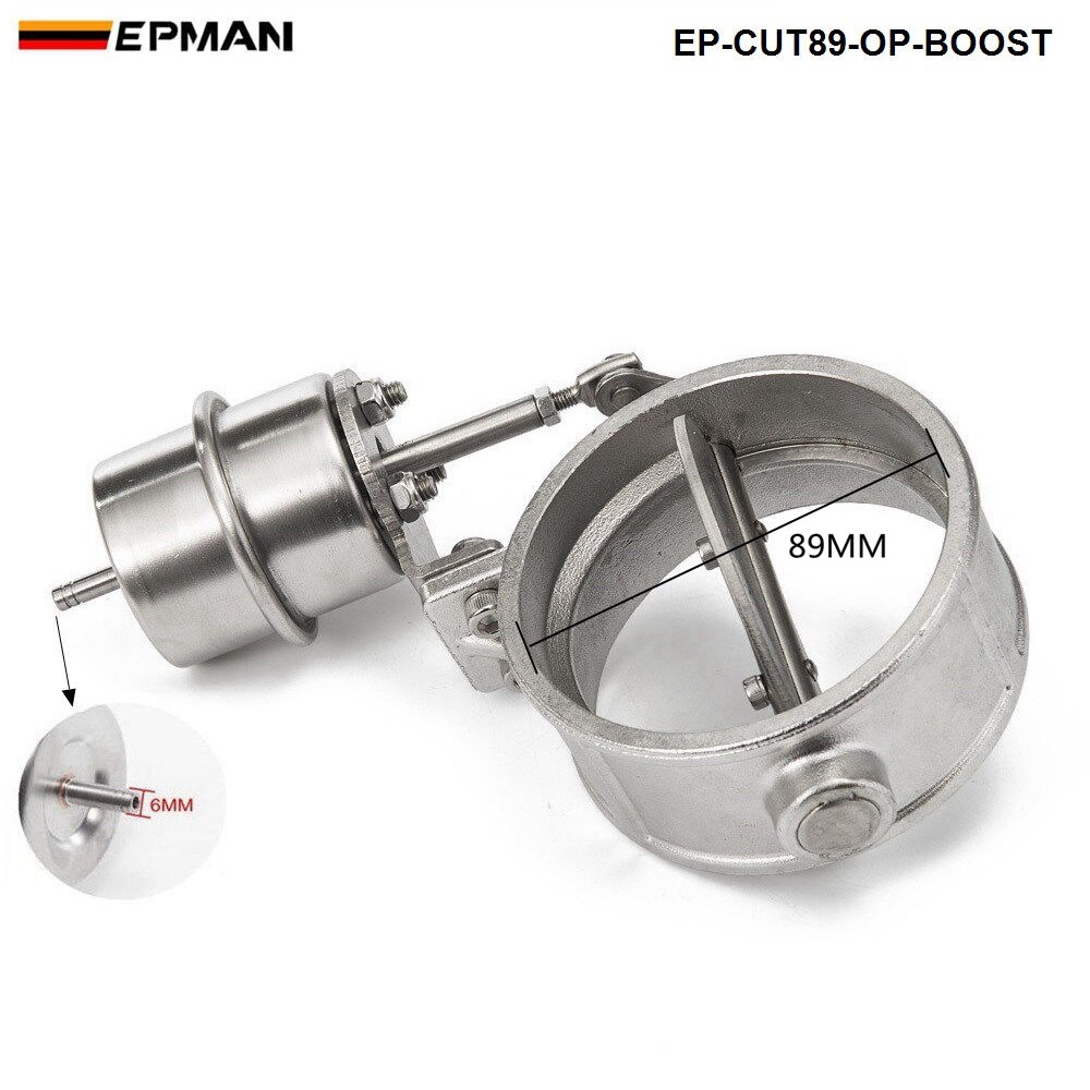 Boost Activated Exhaust Cutout / Dump 89MM Open Style Pressure: about 1 BAR For VW Golf 4 EP-CUT89-OP-BOOST