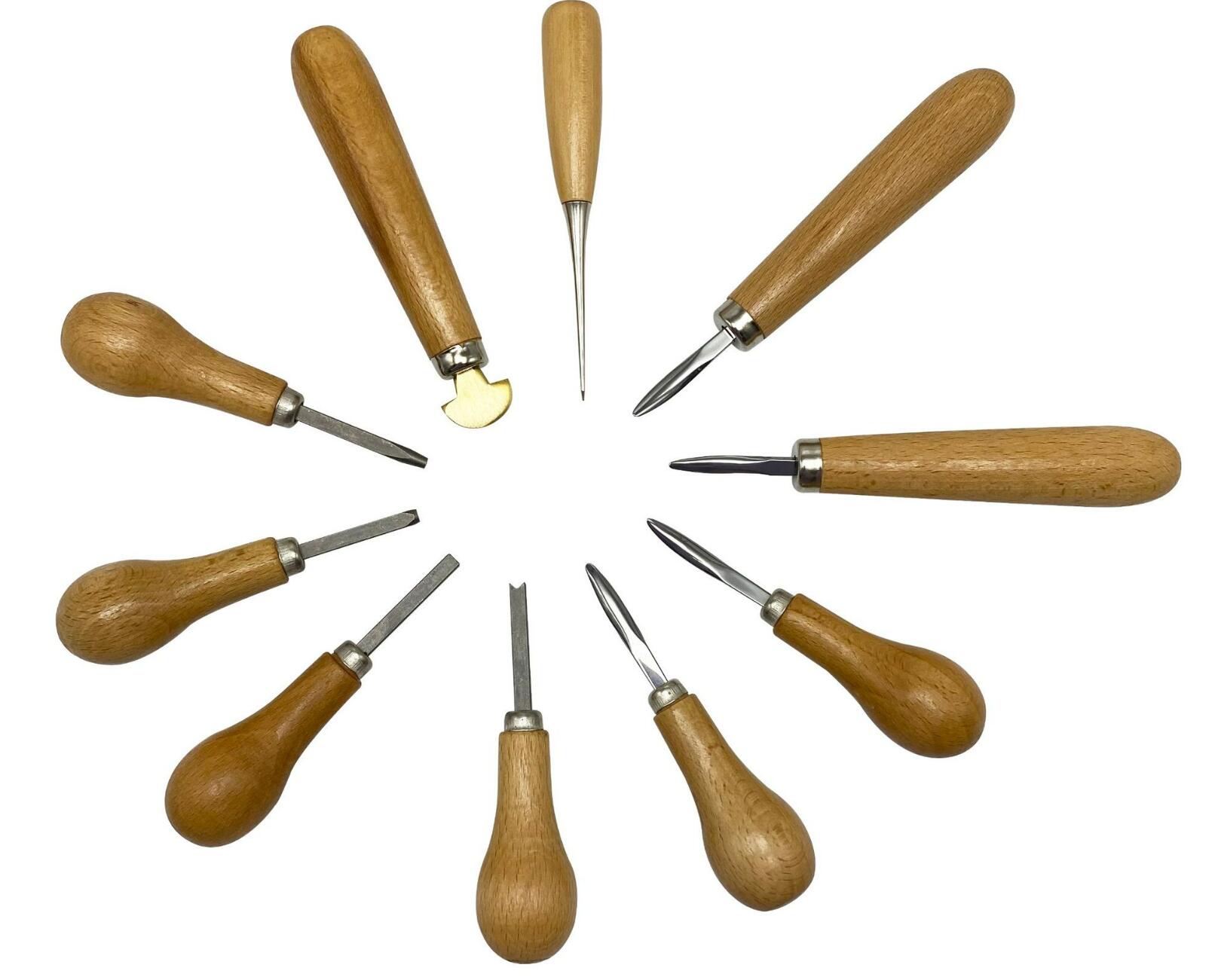 Jewelry Diamond Bezel Set Gemstone Setting Tool Pusher Hand DIY Tool with Wooden Handle