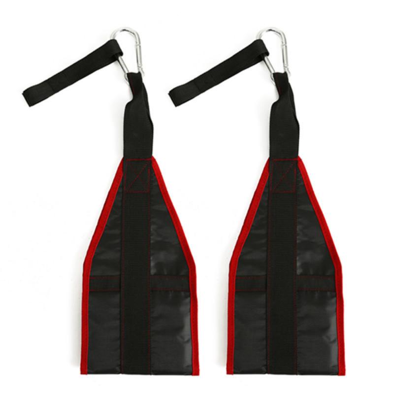 Cinturini sportivi regolabili per barra Pull Up appesi imbragature addominali cinturino resistente e allenamento in Neoprene imbottito per palestra domestica: Rosso