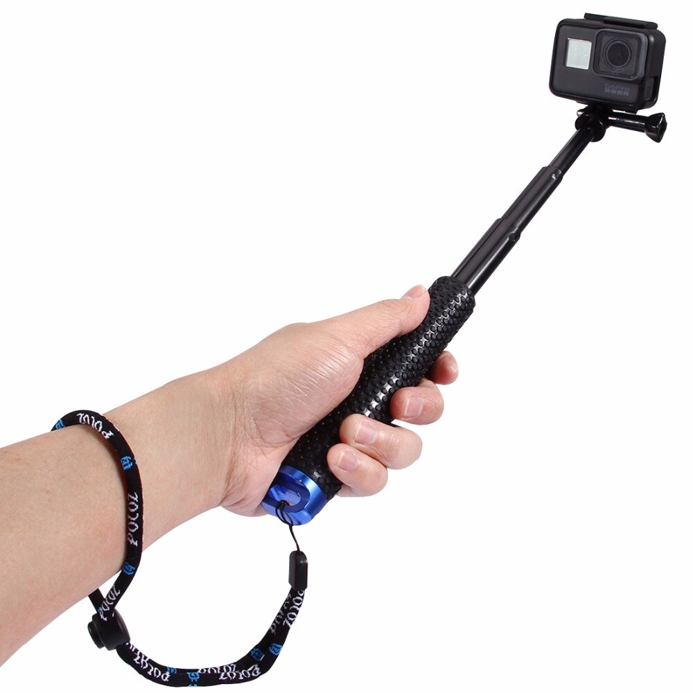Handheld Uitschuifbare Pole Monopod voor GoPro HERO4 Sessie 4 3 + 3 2 1 Lengte 19 49 cm
