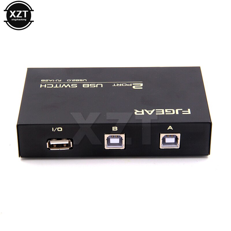 1PCS Draadloze 2 Poorten USB 2.0 Sharing Switch Switcher USB HUB Adapter Box Voor PC Scanner Printer