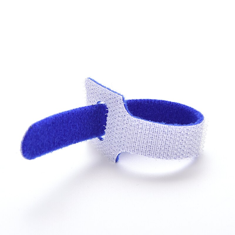 10pcs 12*150mm Back To Back Cable Tie Nylon Reusable Cable Ties With Eyelet Holes Nylon Hook Loop Fastener Management