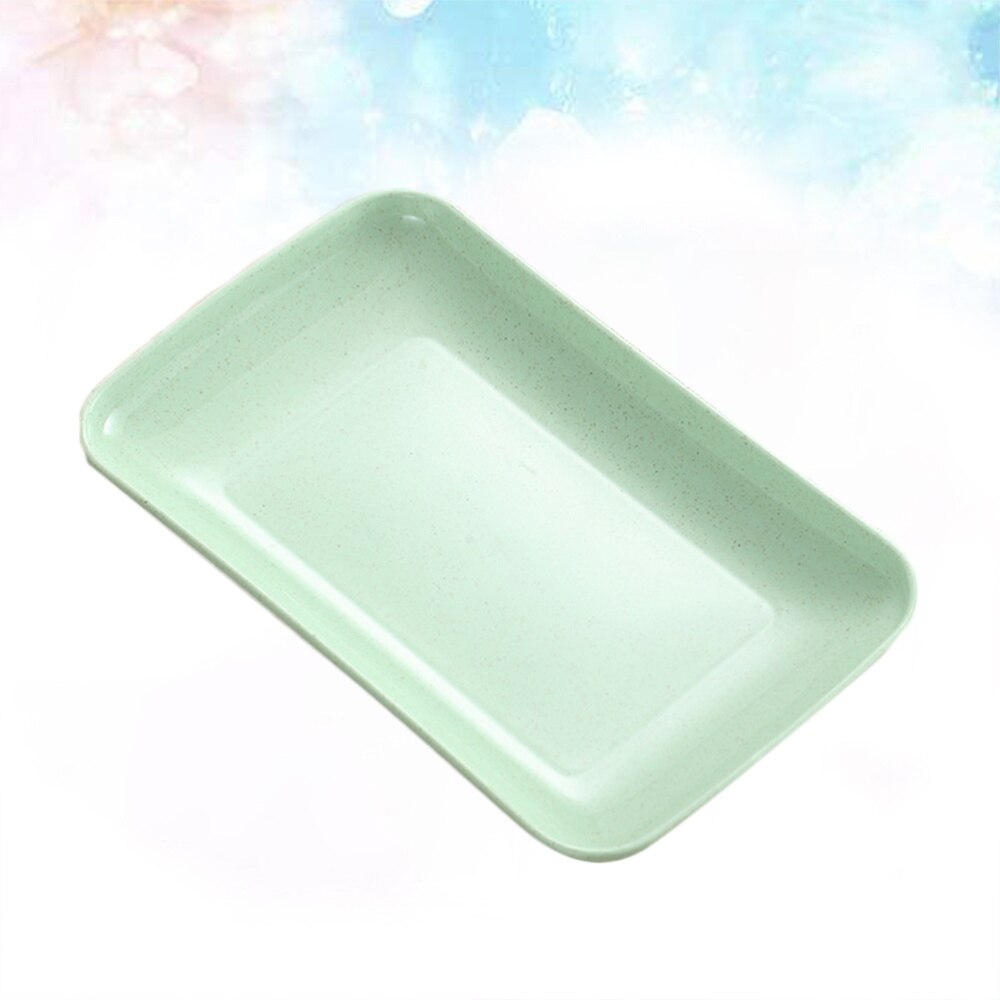 4 Stuks Gerechten Huishoudelijke Diner Plaat Voedsel Plaat Magnetron Beschikbaar Milieuvriendelijke Thuis Keukengerei (Roze, Groen, blauw, Worden: Green