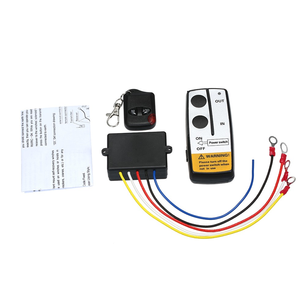 12V treuil sans fil télécommande ensemble camion ATV avertir Ramsey 50ft combiné