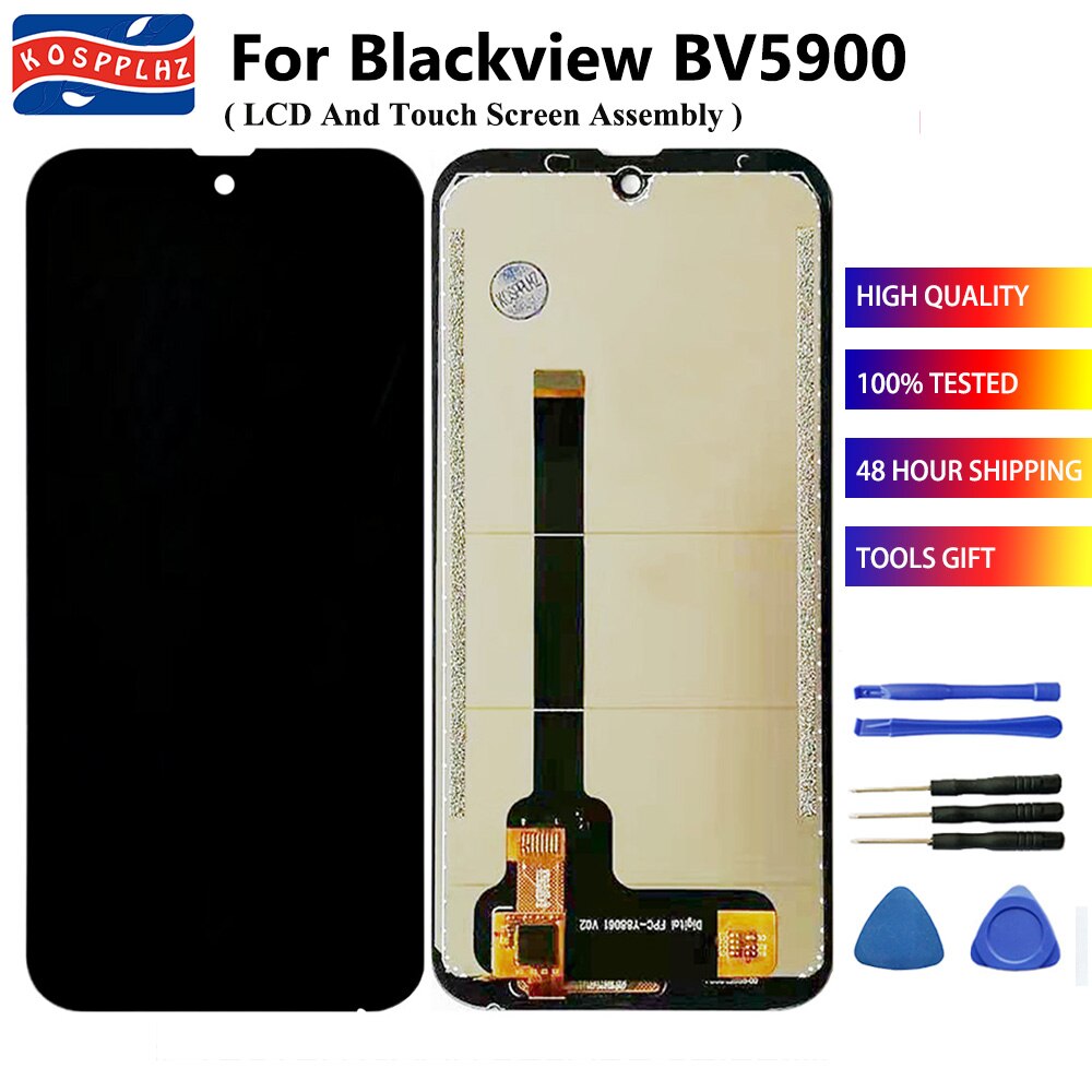 KOSPPLHZ originale per BLACKVIEW BV5900 Display LCD Touch screen di ricambio testato al 100% bene per BV 5900 colla