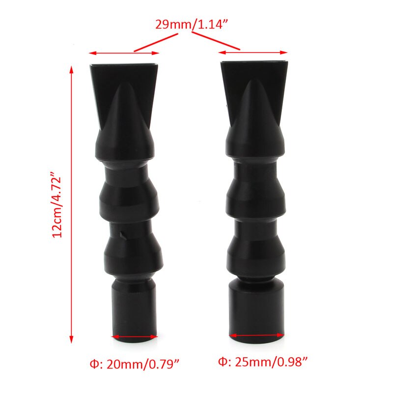 Flexibele aquariumwateruitlaat eendenbek retourbuis uiteinde kunststof mondstuk 20/25mm