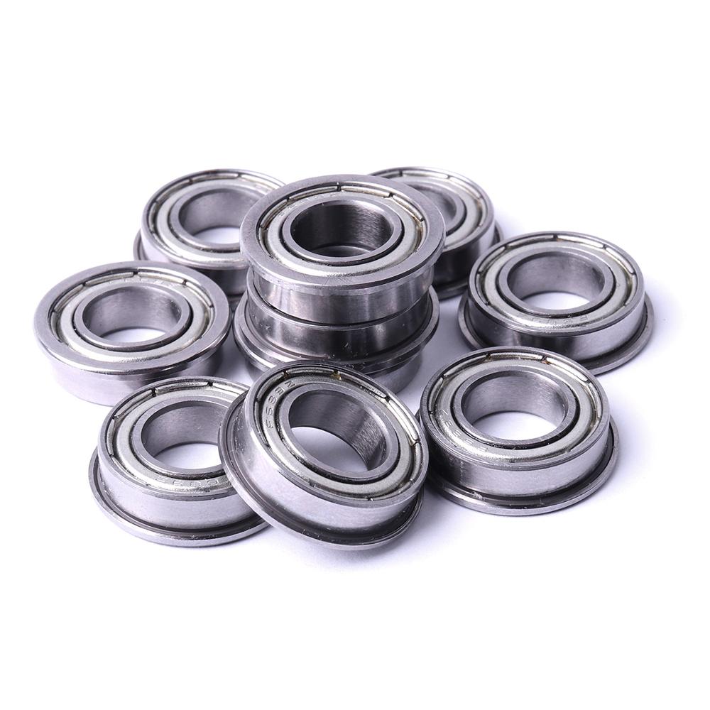 8PCS F682ZZ-F688ZZ F605ZZ Lager Stahl 2/3/4/5/6/8mm flansch Kugellager Metall Geschirmt Miniatur Kugellager Mit Flansch