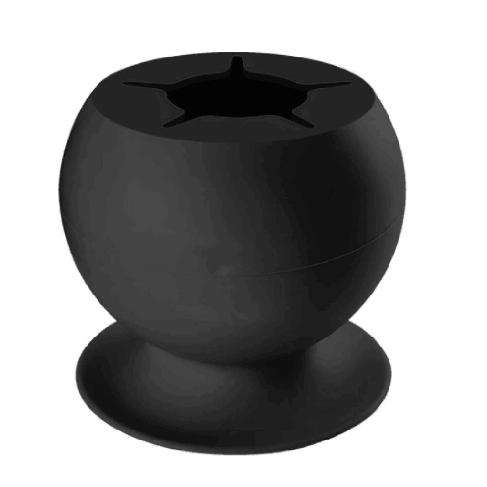 Cubo de basura Manual con ventosa de silicona, manualidades, piezas de chatarra de costura, colección de cajas de almacenamiento de residuos, ayudante para escritorio del hogar: Black