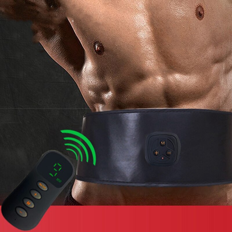 -cinturón adelgazante inteligente Ems aparato Abinal Shaping cintura cinturón Abinal adhesivo para masaje (Control remoto)