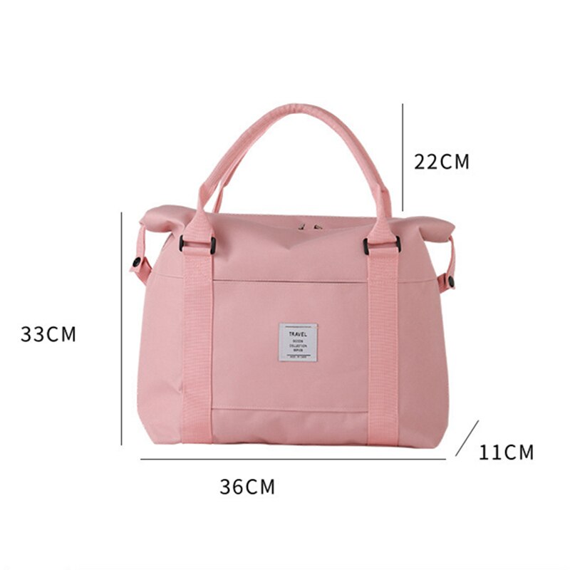 Travel Duffel Bag - Large Capacity Shoulder Bag - Foldable Shopping Organizer - 36x33x11cm - Nylon Oxford Cloth