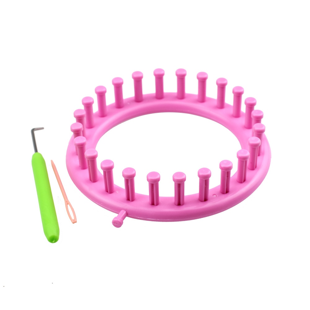 KOKNIT 1 Farbe Runde Kappe Stricken Webstuhl Maschine mit Nadel Stricken DIY Stricken Kit Stickerei Werkzeug 4 Größen 14cm 19cm 24cm 29cm