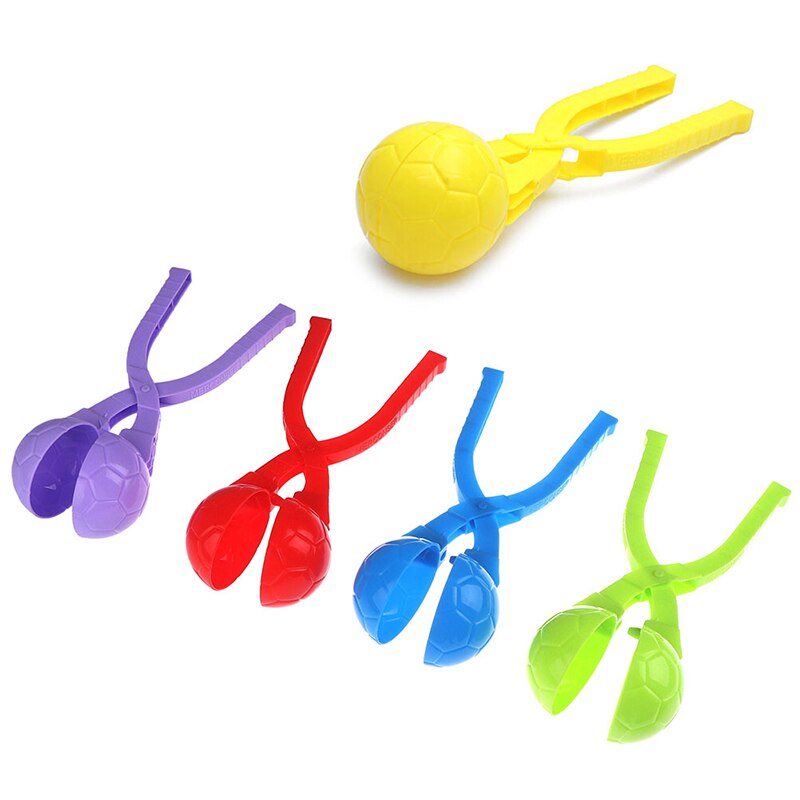 1pc mooie voetbal sneeuwbal clip maker clip kinderen buiten winter sneeuw zand mal gereedschap buiten plezier & sport