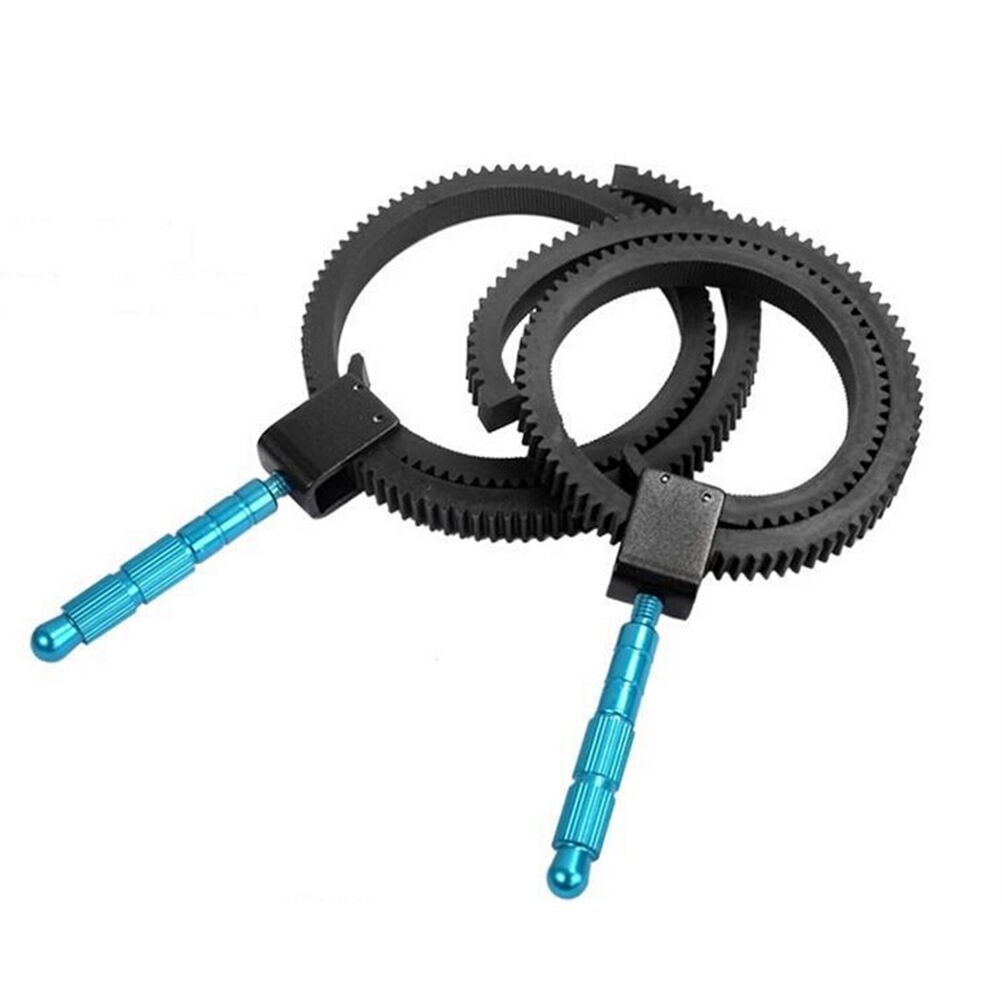 For SLR DSLR Camera Accessories Adjustable Rubber Follow Focus Gear Ring Belt With Aluminum Alloy Grip For DSLR Camcorder Camera