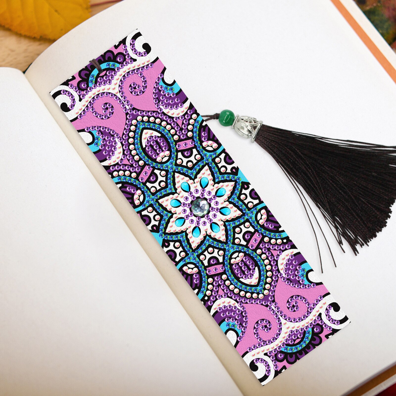 Boho Beaded Bookmark Kit 4 Pieces Boho Diamond Art Bookmarks 5D Boho ...