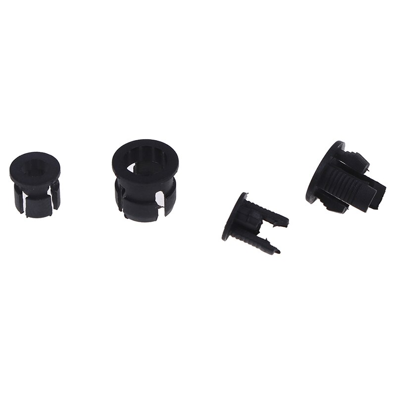 50 stk. nyttig sort plastik 3mm 5mm lampe ledet diodeholder sort klipsbeslagsstikmontering