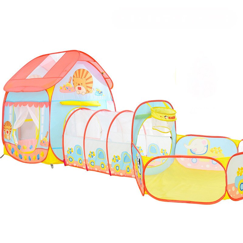 Kids tent Foldable cartoon game house Girl princess treasure hunt house tent ocean ball Play Game Teepe for children