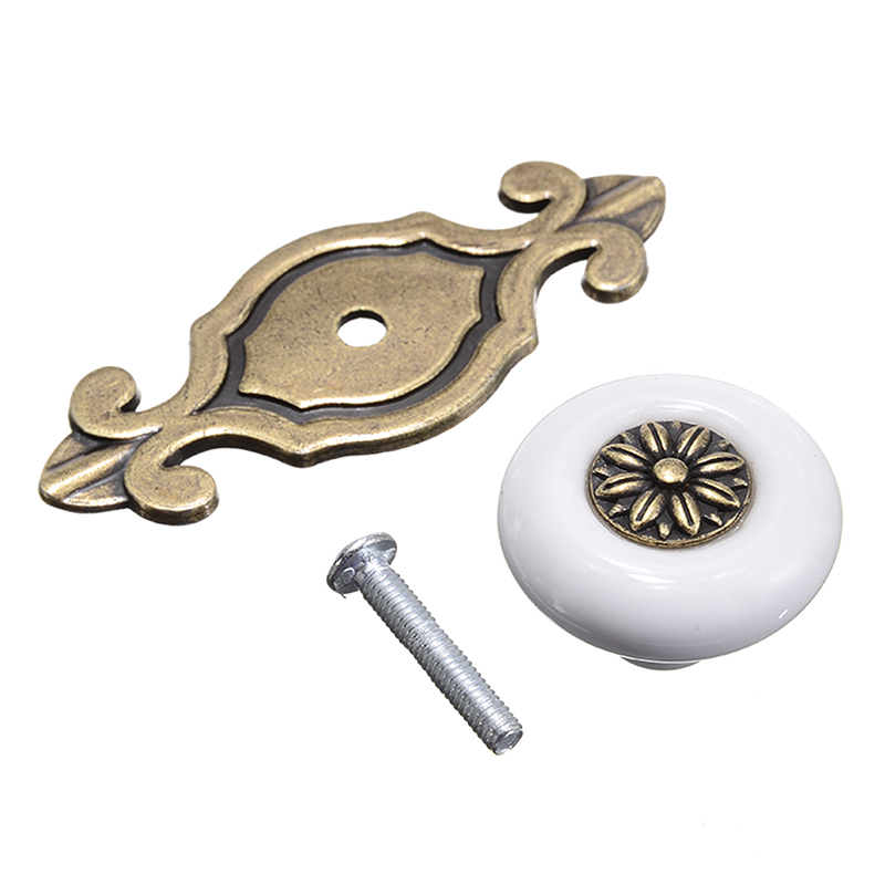 8 stuks Mooie Keramische Porselein Deur Knoppen Handvatten Lade Keuken Knoppen Pulls DIY Meubels Knoppen Home Hardware