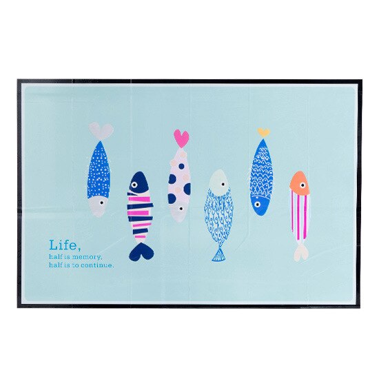 Kitchen waterproof wall stickers greaseproof paper stickers self-adhesive high temperature resistant home tile kitchen tools: fish 60X90CM