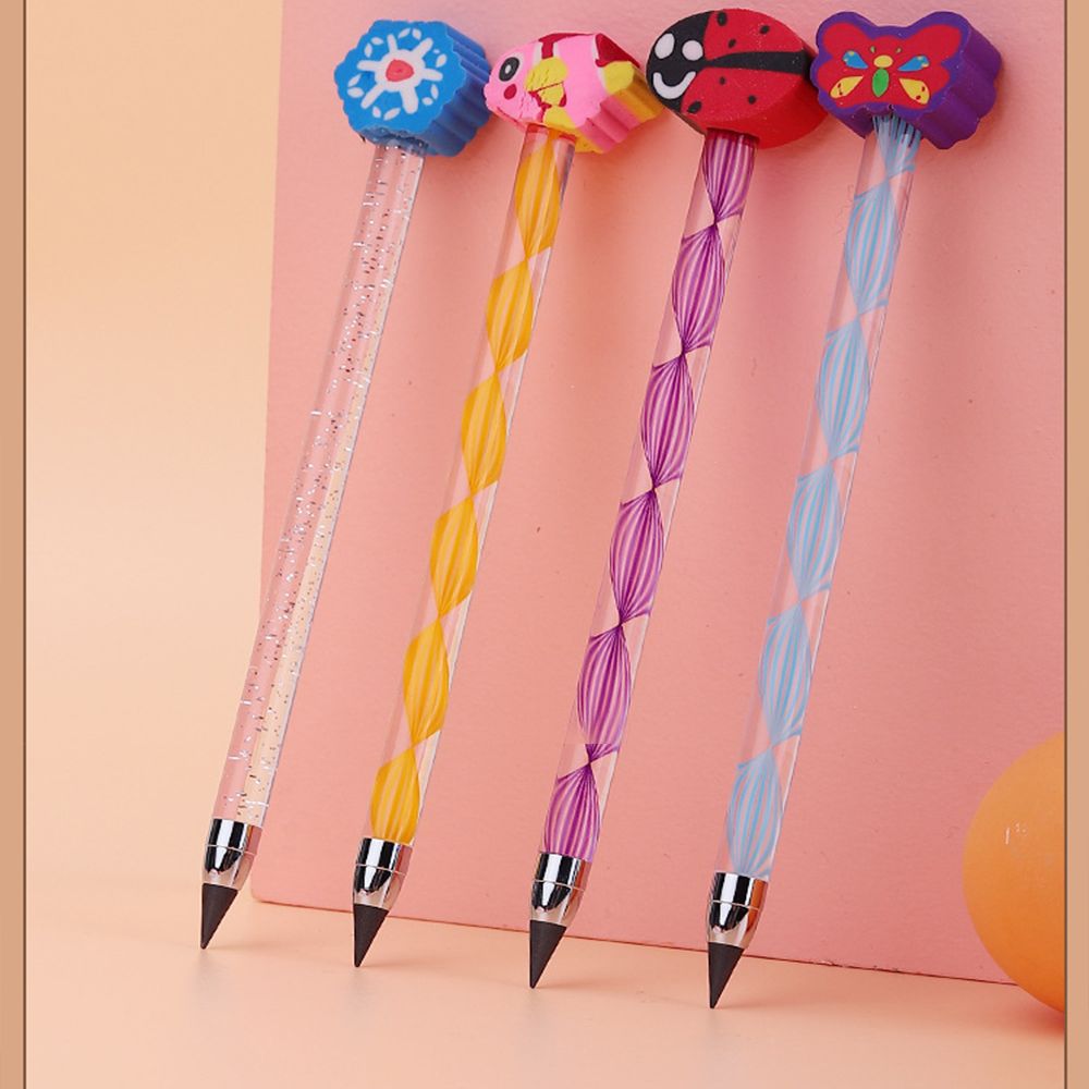 1PC Everlasting Pencil Portable Everlasting Pen Reusable Erasable Replaceable Head Unlimited Writing Eternal Pencil Durable