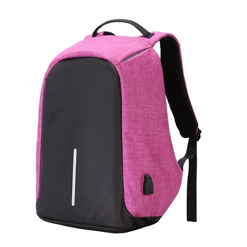 15.6 Inch Laptop Backpack For MacBook Pro 15 Anti Theft 17.3 inch Laptop Bag Backpack Men/Women Oxford Waterproof Notebook Bag: Purple / 17.3-inch