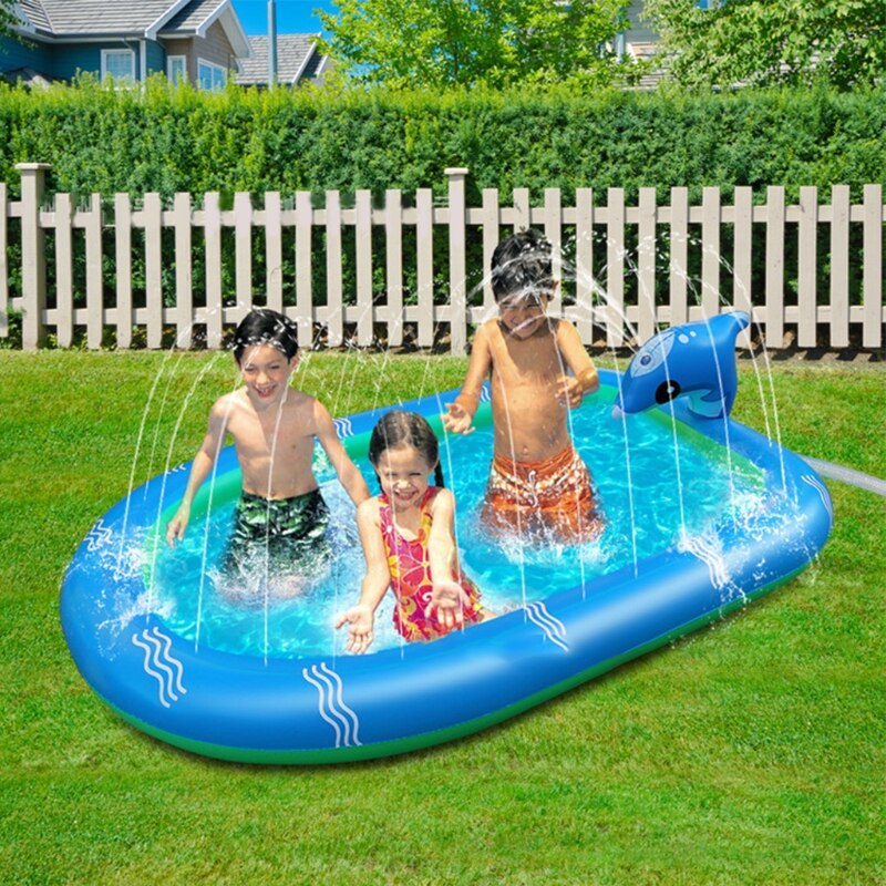 67/43Zoll Paddeln Schwimmbad Garten Wasser Sprinkler Pad Waten Schwimmbad freundlicher Party Favor setzt draussen Spiele