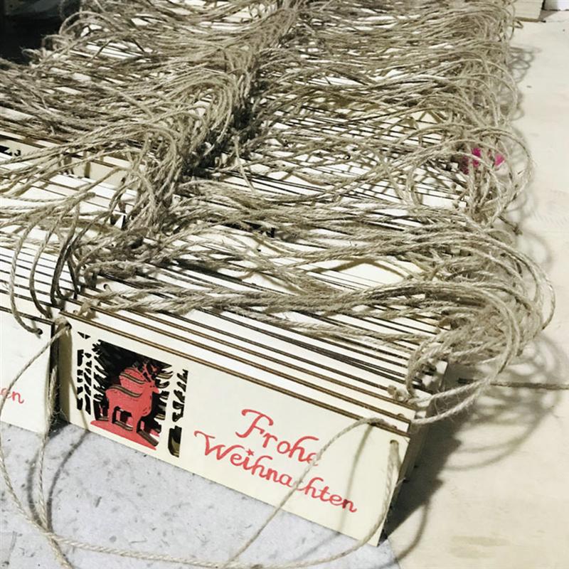 Wooden Hanging Ornament German Letter Hanging Pendant Hanging Decoration for Christmas Tree Home Wall Door