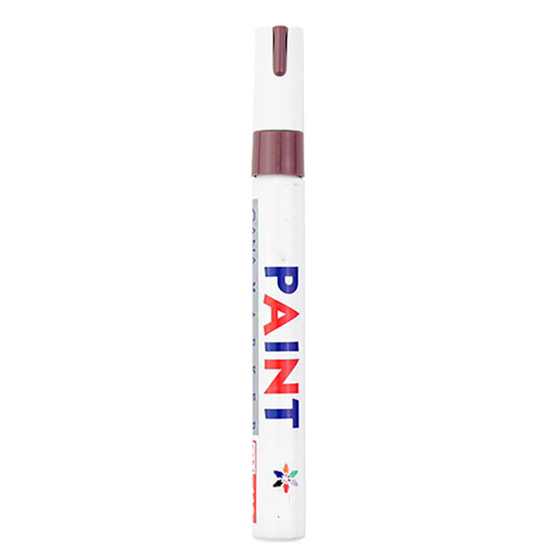 1 stück Bunte Permanent Farbe Marker Wasserdicht Weiß Marker Reifen Lauffläche Gummi Stoff Farbe Metall 12 Farben Farbe Marker Stifte: COFFEE