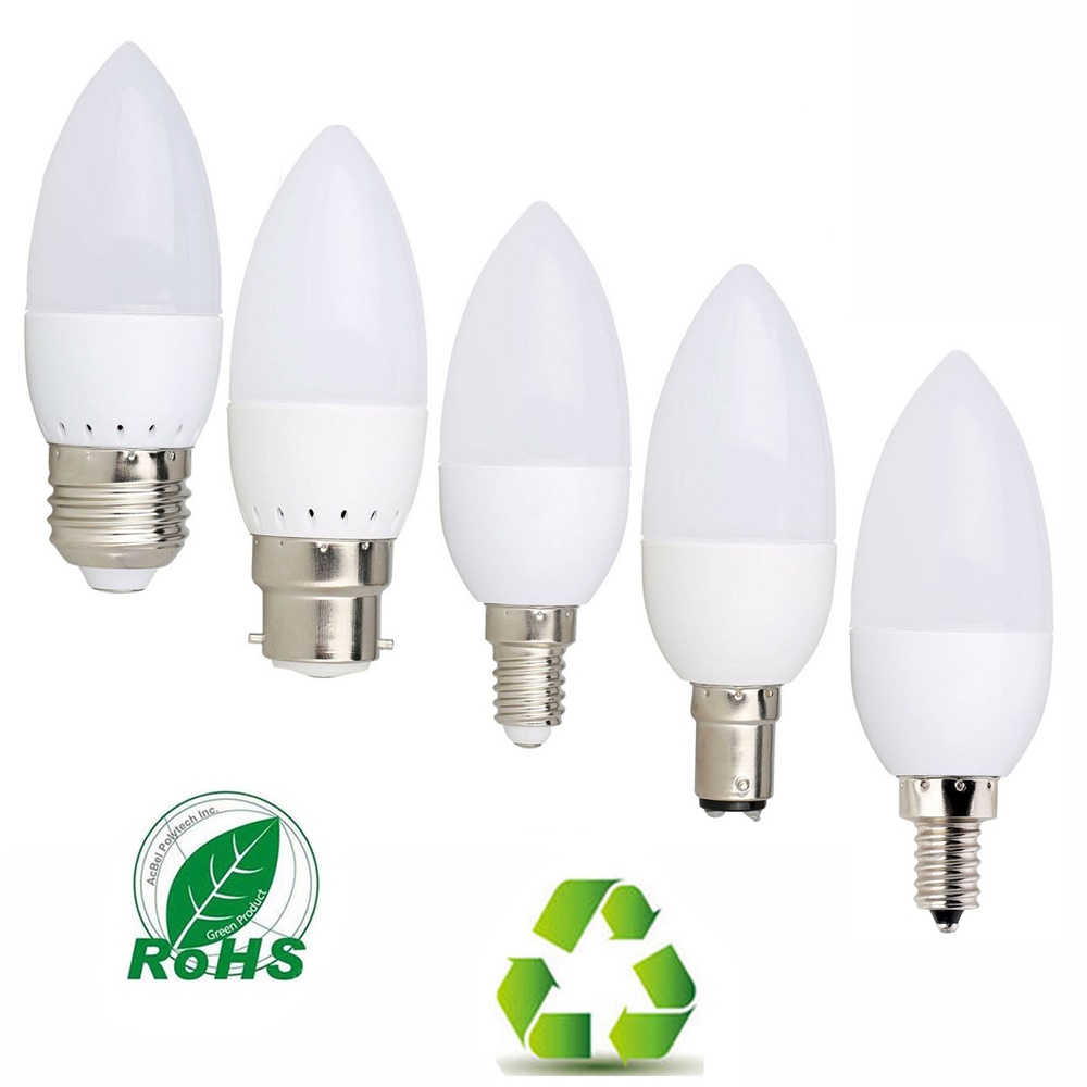 3W LED Kaars Lamp E14 E27 E12 B22 B15 110V 220V 2835 SMD Chandlier Lamp Ampul Bombillas thuis Lichten Vervangen 20W Halogeen Lampen