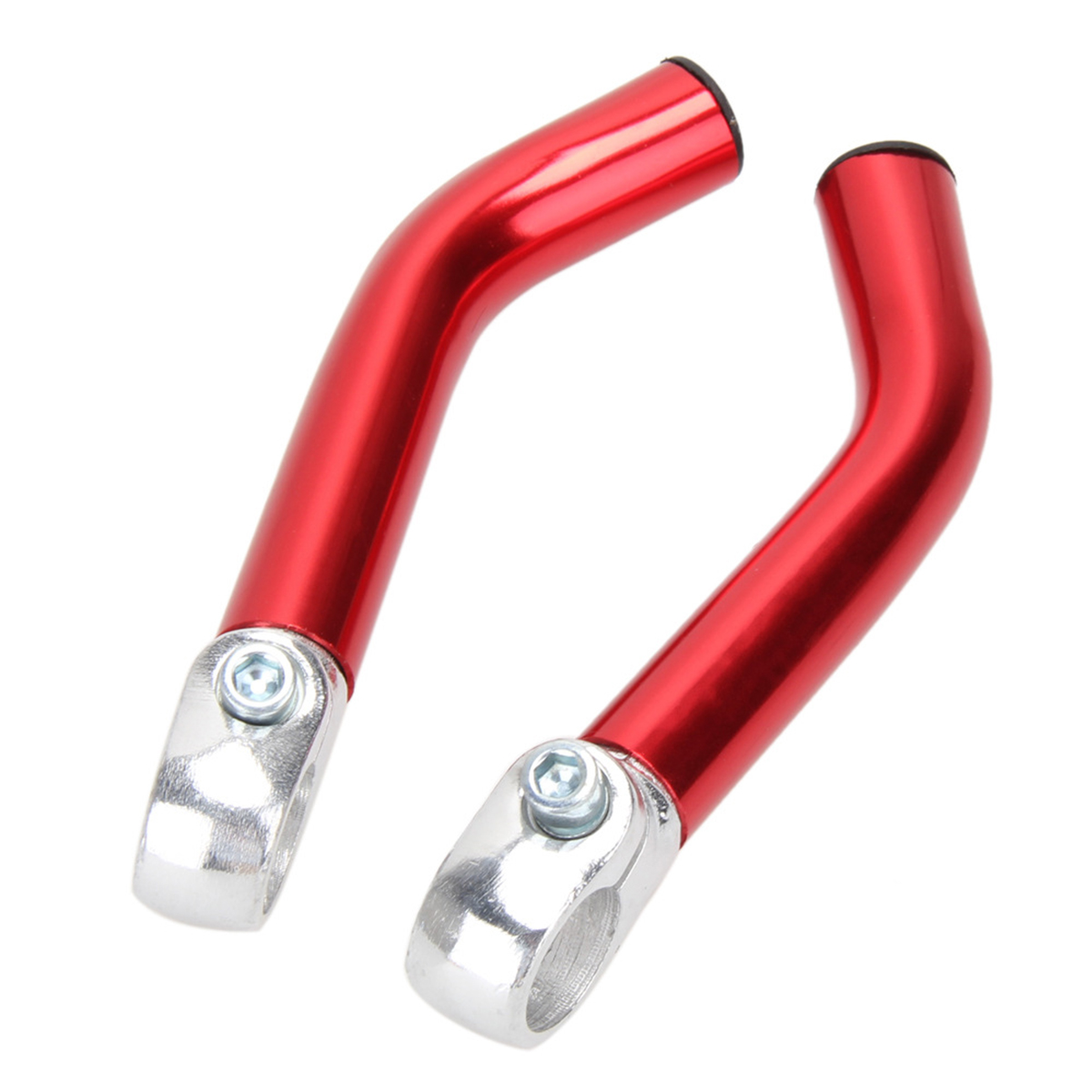 Adjustable Bike Grip Bar End Handle Auxiliary Riding Horn Rest Handlebars Cycling MTB Road Bicycle Metal Accessories: Red