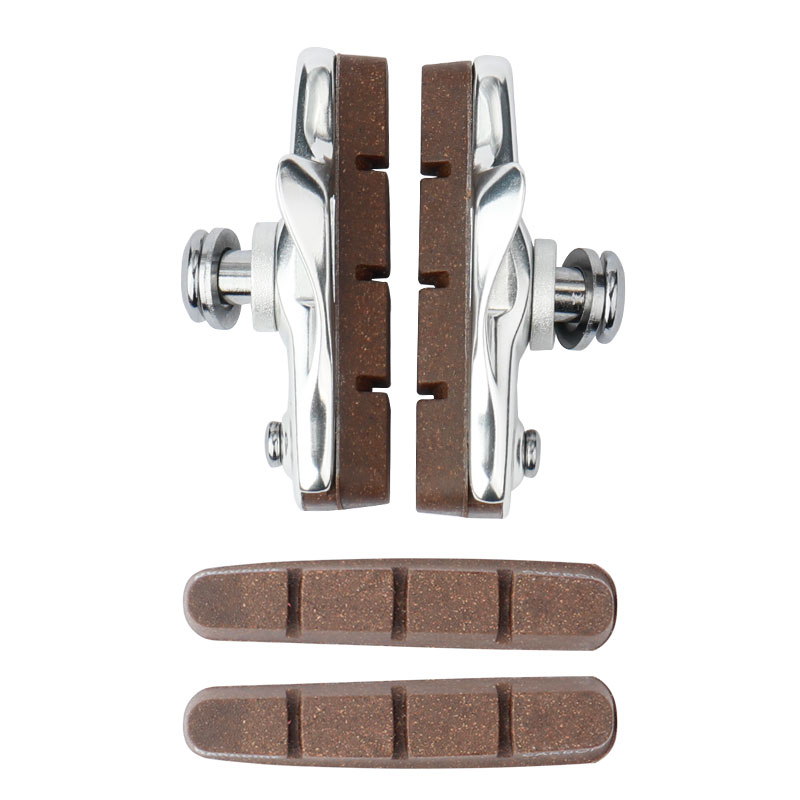 Baradine Road Bicycle Carbon Rim Braking Blocks Linear Pull Friction Wheel Brake Pads Detachable Cork Inserts Light Weight: 470TC-1 SN Z1P