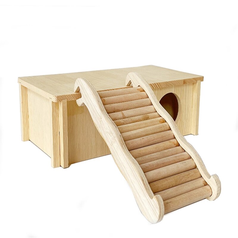 Hamster Klimmen Ladder 2 Maten Houten Brug Ramp Habitat Decor Voor Gerbil Rat Muis Degus En Andere Kleine Dieren