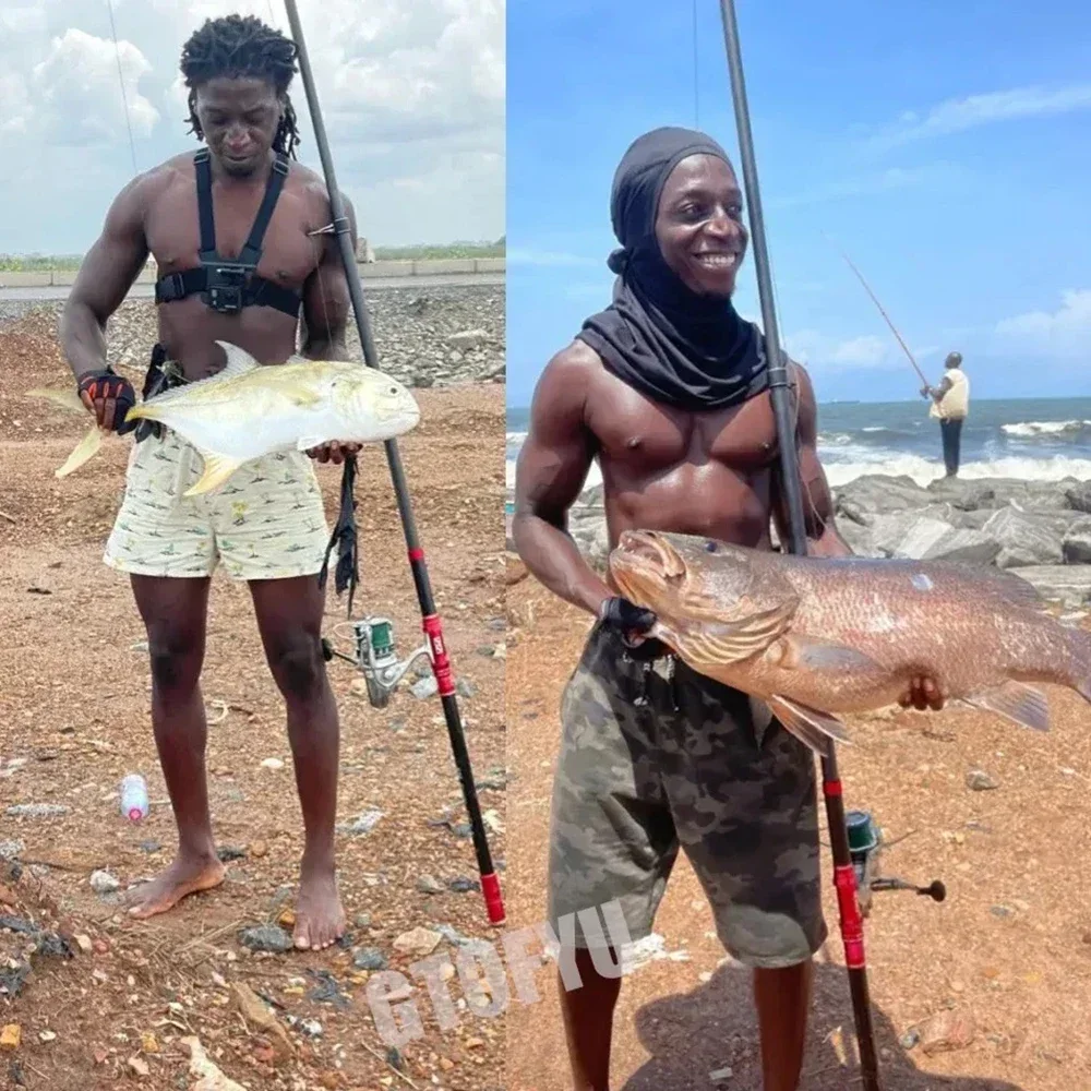 2.7m 3.0m 3.6m 3.9m 4.2m 4.5m teleskopisk fiskestang 20kg carbon rejse surf spinning 5-300g lokke langkastende baitcasting stang