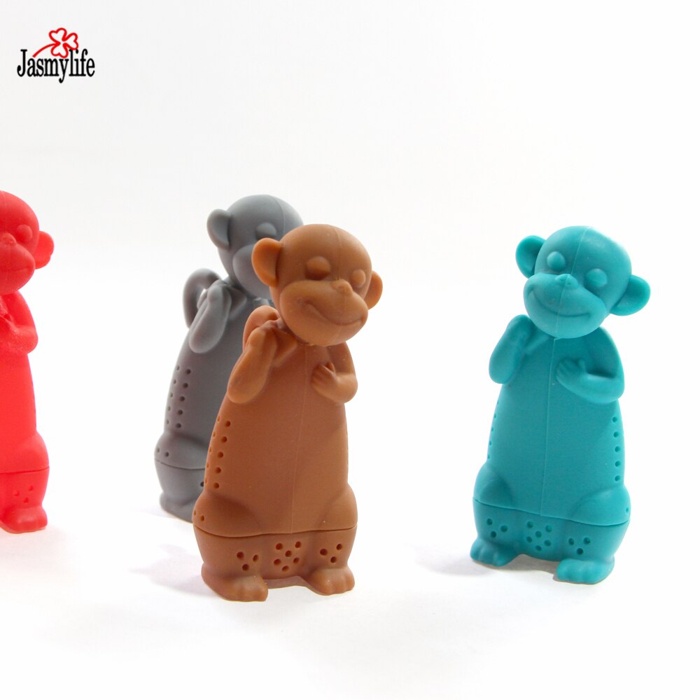 Cartoon Silicone Monkey Tea Infuser Tea Filter Diffuser Reusable Tea Strainer Spice Loose Tea Leaf Herbal Tool Teapot Teabags