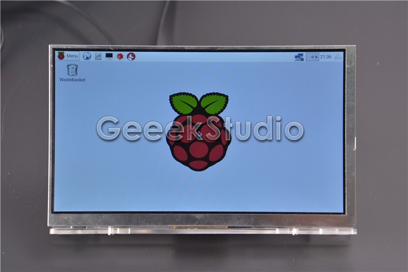 Raspberry Pi 4 tout plate-forme/PC 7 pouces 1024*600 écran LCD moniteur d'affichage avec carte de pilote HDMI VGA 2AV et support acrylique transparent