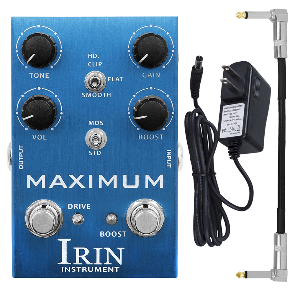 IRIN AN-41 Electric Guitar Effects Pedal MAXIMUM Overdrive Pedal Wild Overdrive Distortion Effect Effector Guitar Accessory: black