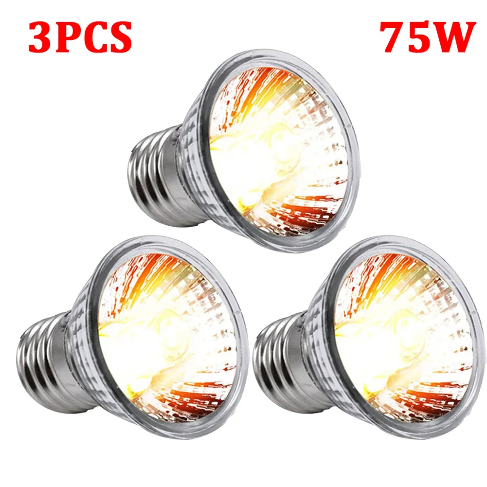 1-3 stuks reptielenlamp 25/50/75w uva+uvb 3.0 warmtelampen voor huisdieren schildpadden zonnebaden uv-lampen temperatuurregeling voor amfibieën en hagedissen: Legergroen