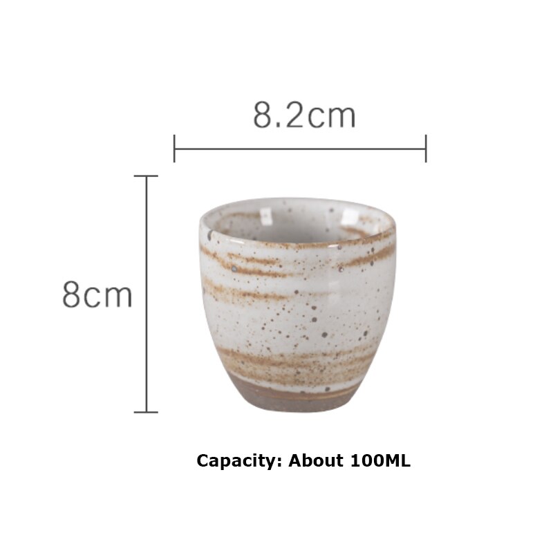 Japanske retro kaffekopper keramisk te kopp porselen vann kopp vin øl te krus whisky drinkware spesialisert kaffe: En