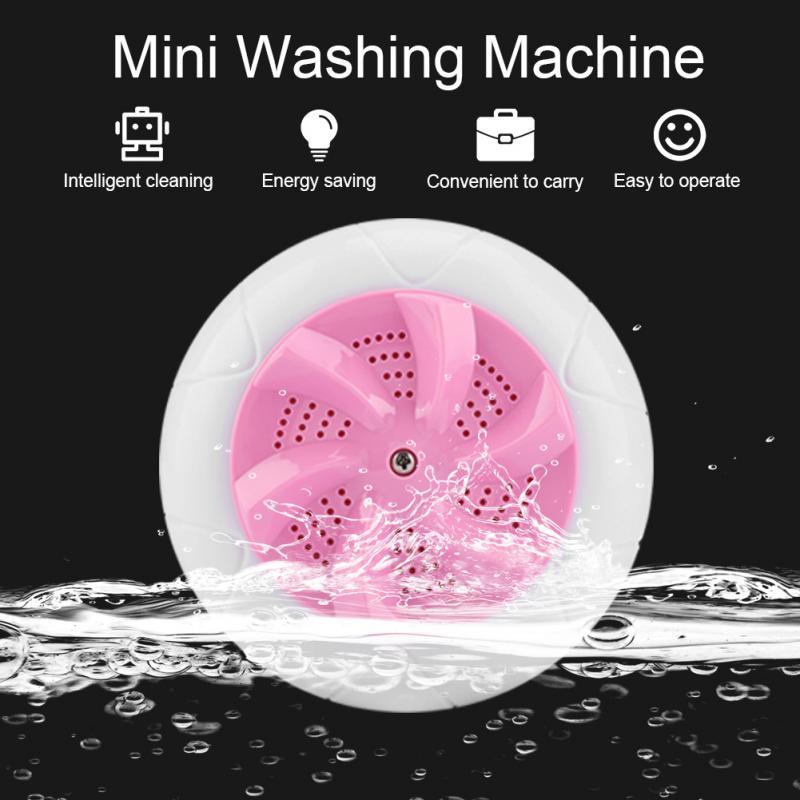 Mini Tragbare Ultraschall Vibration Waschmaschine Flecken Entferner USB Ultraschall Wäsche Reinigung Maschine für Reise