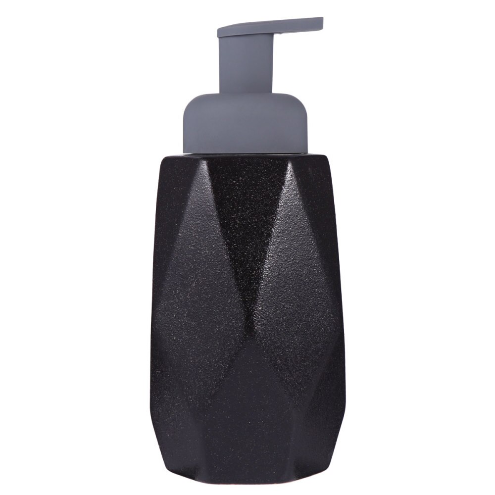 Botella de jabón líquido espumoso con botón de presión, 1 unidad, dispensador de jabón líquido espumoso (azul): Black