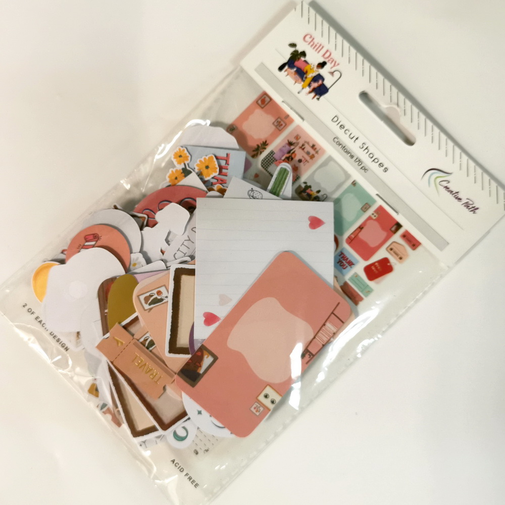 Efhemera con formas de papel para manualidades, de hoja, adornos, manualidades, álbum de recortes, diarios, 170 Uds.