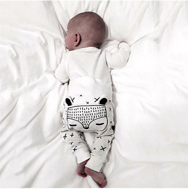 Pudcoco Baby Pants Kids Newborn Baby Boys Girls Long Harem Pants Trousers Leggings Bottoms 0-24M