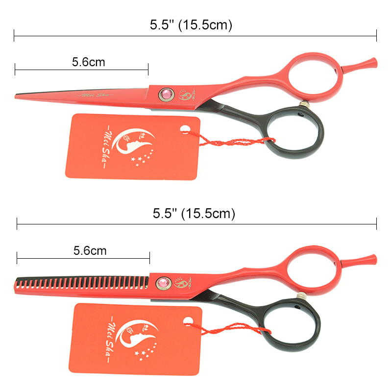 Meisha 5.5 inch Hairdressing Cutting Scissors Sharp Edge Thinning Shears Stainless Steel Hair Cut Tools A0020A