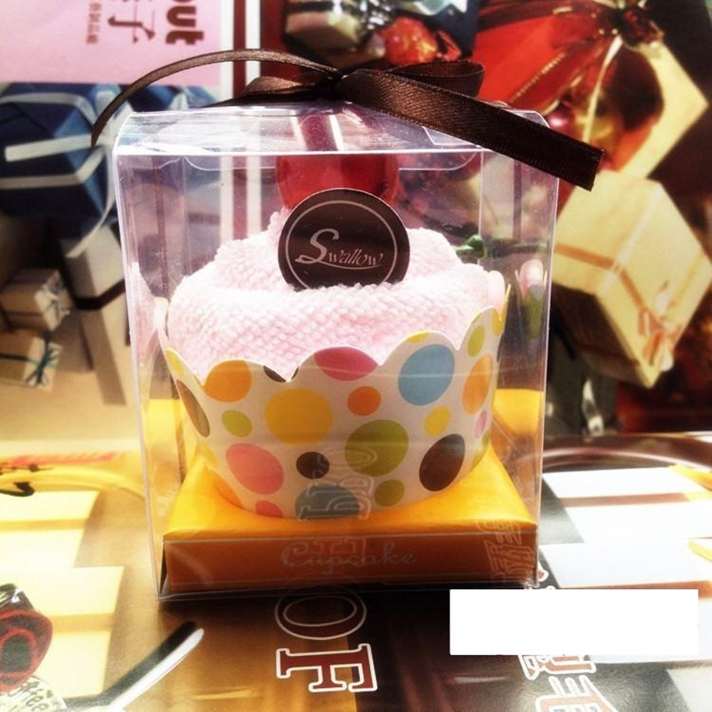 10Pcs Sweet Cake Towel Favor Bridesmaid Wedding Birthday Towel Ideas Color Random