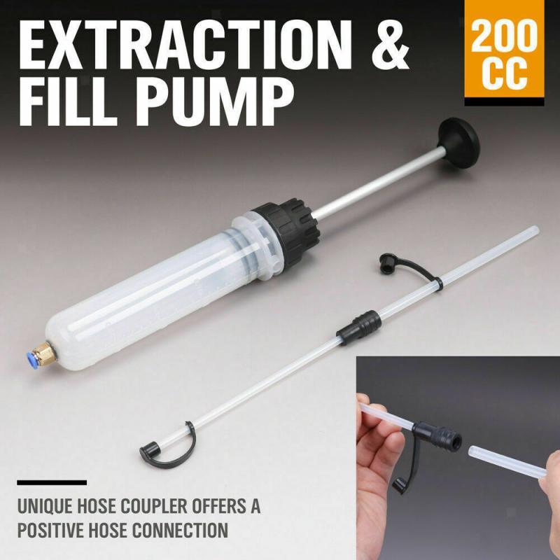 Car Oil Fluid Extractor Filling Syringe Bottle Transfer Hand Pump Tools 200cc Oil Fluid Pump RV ATV Boat Transfer Pump Accessory